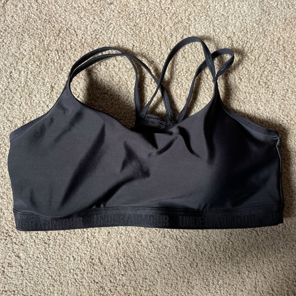 Under Armour black sports bra
